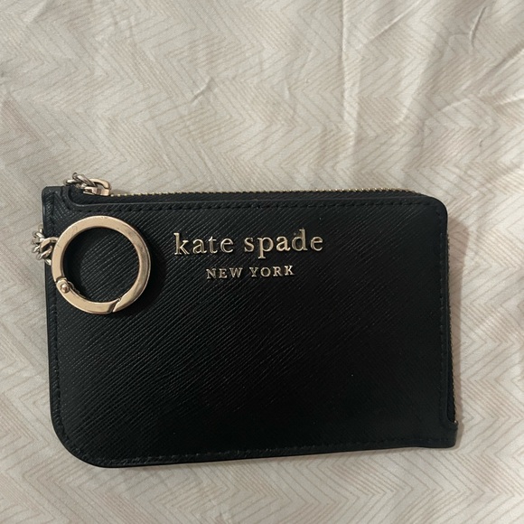 kate spade Handbags - Kate Spade Black Leather Key Ring Pouch